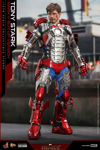 Hot Toys 1:6 De Escala Tony Stark (mark V Suit Up)