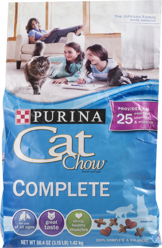 Purina Cat Chow Comida Seca Completa Para Gatos, 3.15 Libras