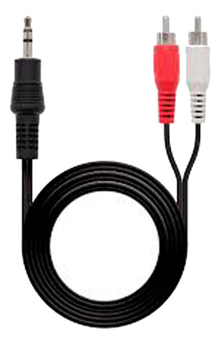 Cable Audio Plug 3.5mm Auxiliar Macho A 2 Rca Macho De 10m
