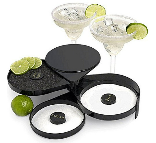 Greenco 3 Tier Bar Glass Rimmer Para Margarita Y Cocktail