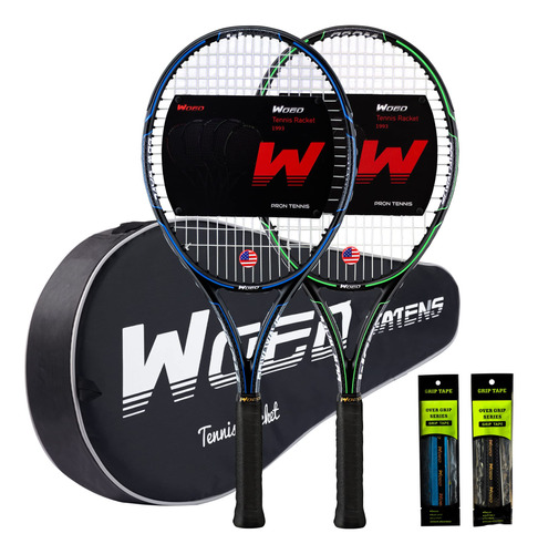 Woed Batens Raqueta De Tenis Para Adultos Para 2 Jugadores,