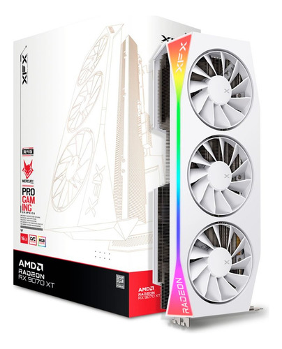Xfx Mercury Rgb Amd Radeon Rx 9070 Xt 16gb Gddr6 Oc White