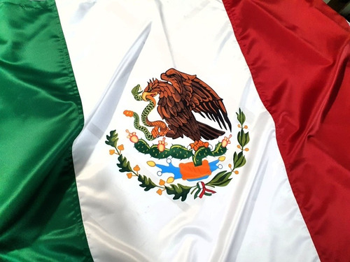 Bandera México 1 Tela, 90x158 Cm Calidad Premium