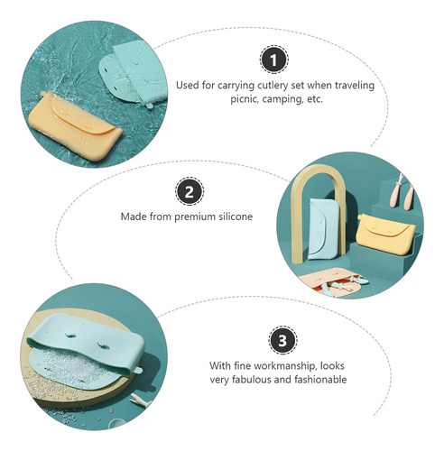 Funda De Silicona Con Soporte Para Bolsas De Almacenamiento
