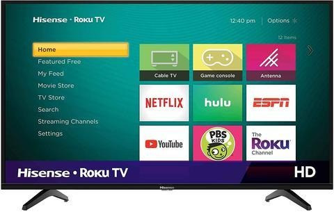 Imagen 1 de 1 de Televisor Hisense 43 Hd Smart Tv Roku Tv Usb Hdmi
