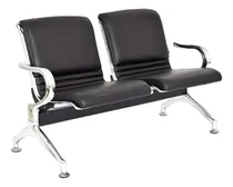 Comprar Tandem De Aeropuerto Tapizado Negro 2 Asientos Ofideas