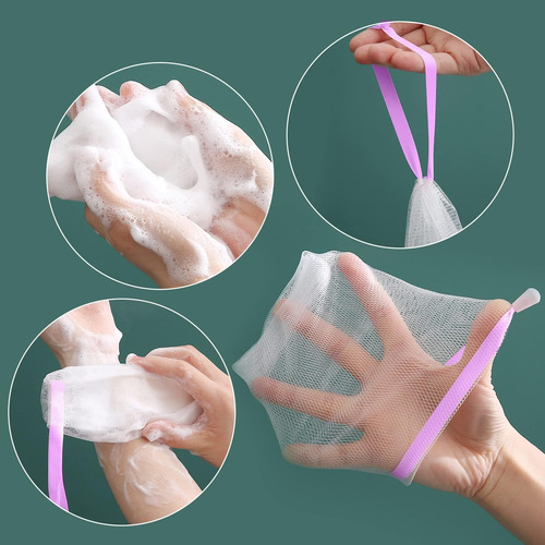 Jabonera De 2 Piezas Con 2 Bolsas, Tapa Y Portátil Para