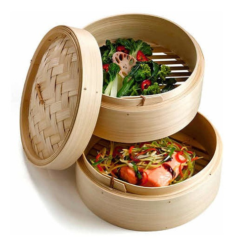 Vaporera De Bamboo D20x15cm Ken Hom