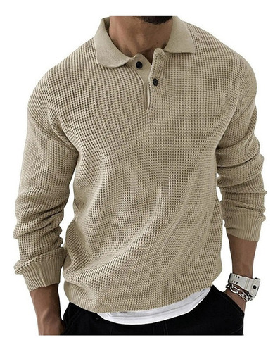 Jersey Liso Con Cuello De Polo For Hombre