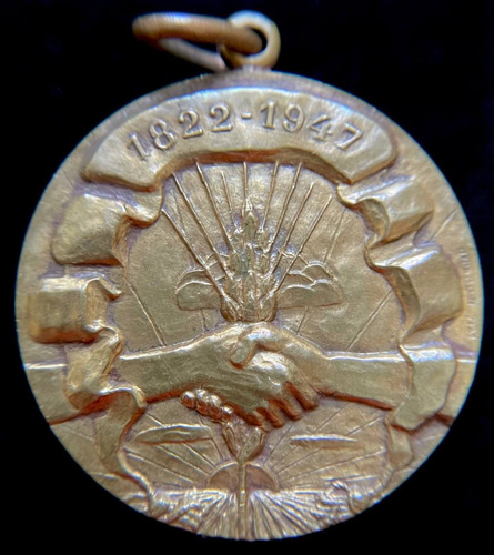 Medalla Banco Provincia. 125º Aniversario, 1947. Luis Aquino