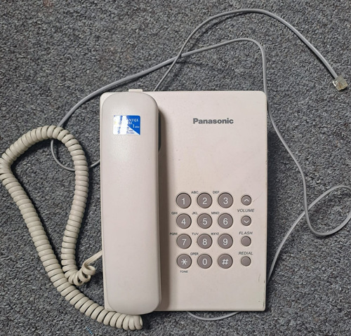Telefono De Línea Panasonic Kx-ts500ag Usado Blanco