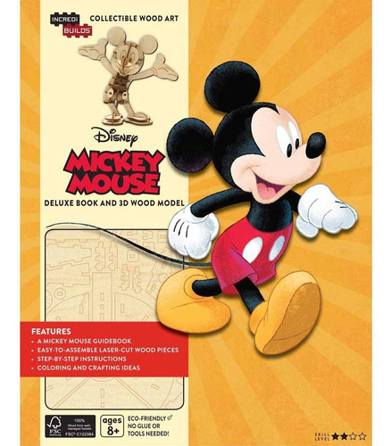 INCREDIBUILDS: MICKEY MOUSE, de Greenberg. Serie INCREDIBUILDS Editorial Panini Books Argentina, tapa blanda, edición 1 en español, 2019