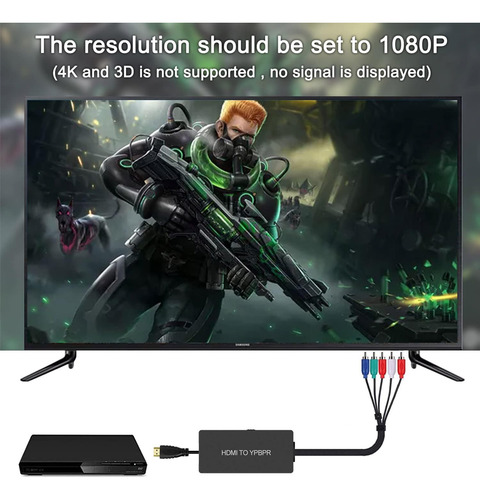 Convertidor Dingsun Hdmi A Componentes Hdmi A Ypbpr Compone.
