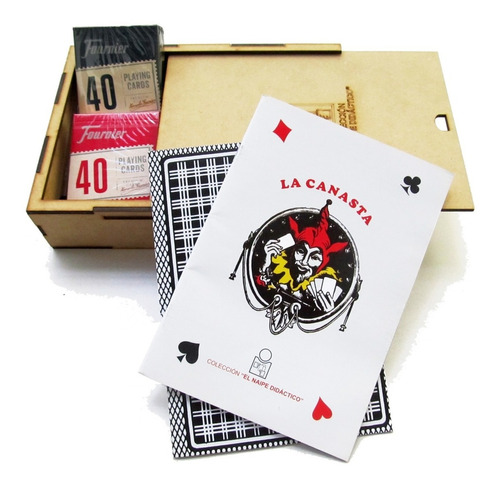 Reglamento Canasta 2 Mazos Cartas Premium Numeros Grandes