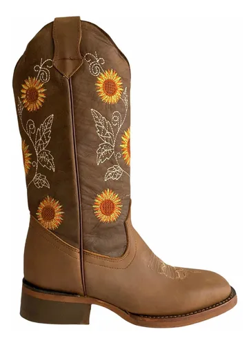 Botas Vaqueras Flores | MercadoLibre 📦