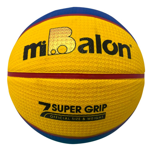 Pelota Basket Mibalon Super Grip Celular Basquet Talla 7