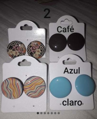 Kit 4 Peças - Brincos Botão