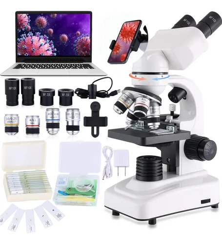 comprar Microscopio Compuesto Herwicm 40x-2500x Con Wf10x Y Wf25x
