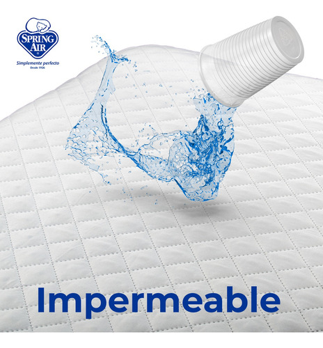 Cubre Colchón Queen Size Impermeable Spring Air, 2 Pack Sp