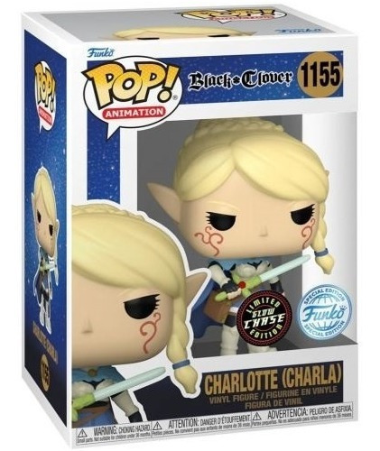 Funko Pop Charlotte 1155 Black Clower  Ver.glow/chase