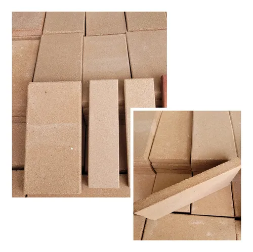 2 Tejuelas Refractarias Fara 23 X 11 X 2.2 Color P/parrillas