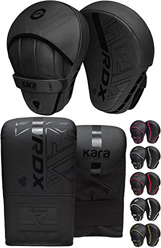 Rdx Boxing Pads And Bag Gloves Set, Maya Hide Leather Kara H