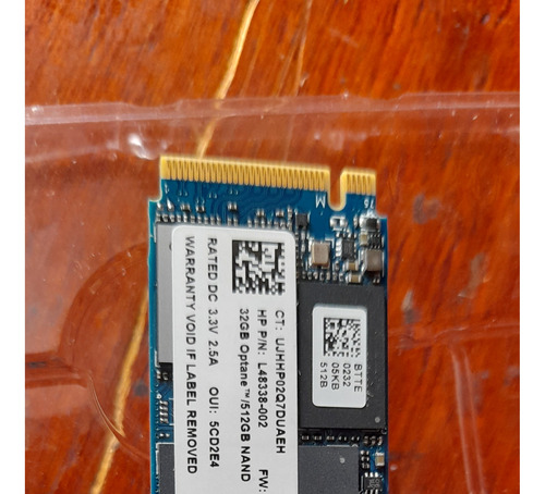 Memoria Optane Intel H10 M.2 512 Gb Ssd /32 Opgb Mve Pcie3.0