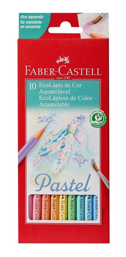 Lapices De Colores Faber Castell Pastel Acuarelable X10