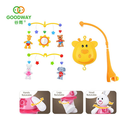 Movil Para Bebes Cuna Practicuna Musical Goodway Colores