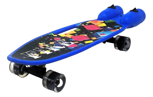 Skateboard Penny Mini Longboard Monopatín Bota Humo Led 