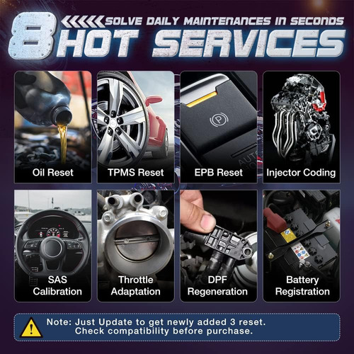 Escáner Obd2 Launch Crp129e, 8 Servicios De Reseteo, Abs/srs