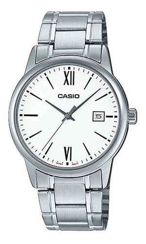 Reloj Grabado Casio Personalizado Mtpv002 Hombre Acero Fecha