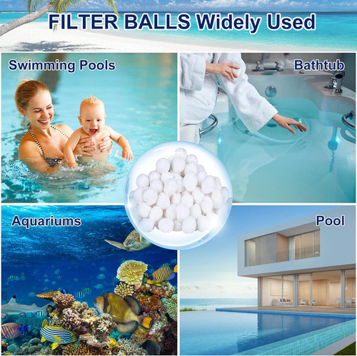 Effie Lancelot - Pelotas De Filtro De Piscina De 1.5 Libras,
