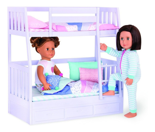 Imagen 2 de 6 de Our Generation Cama Marineras Para Muñecas C/ Accesorios Edu