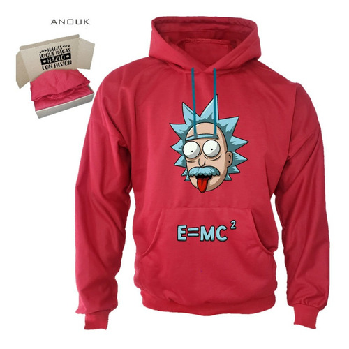 Imagen 4 de 10 de Buzo Hoodie Personalizado Saco Albert Einstein Rick & Morty