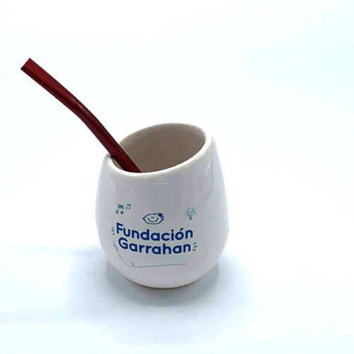 Imagen 2 de 3 de Mate Cerámica Y Bombilla - Fundación Garrahan