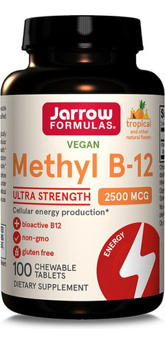 Vitamina B12 Metil 2500 Mcg 100 Capsulas Jarrow Formulas