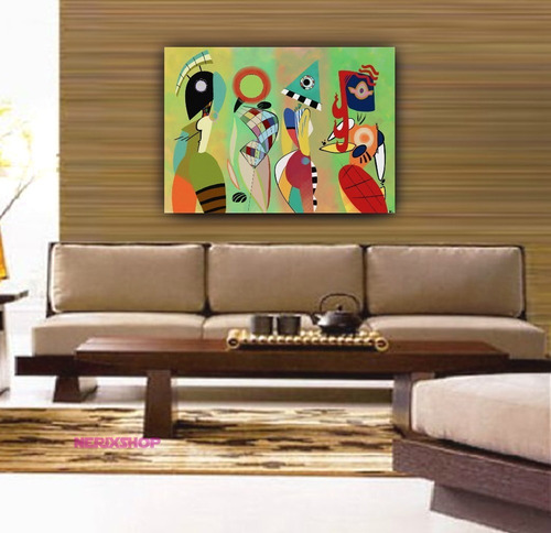 Imagem 1 de 1 de Poster Foto Hd 60x90cm Kandinsky Arte Obra Las Musas
