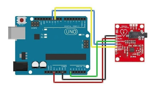 Kit Monitor De Frecuencia Cardiaca Ad8232 Para Arduino