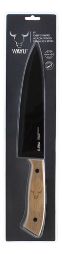 Cuchillo Prm Wayu Mango Madera Acero Antiadherente