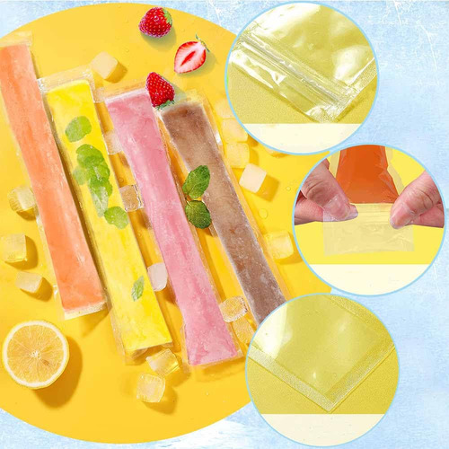 50pcs Desechable Popsicle Mold Bag Moldes Para Cubitos De