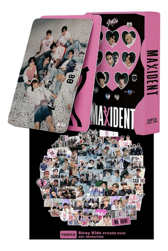 . Stray Kids (55 Photocard + Sticker) Kit Pegatina + .