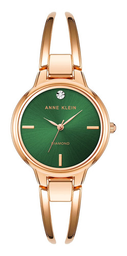 Reloj Mujer Anne Klein Ak-2626gnrg Cuarzo 30mm Pulso Oro