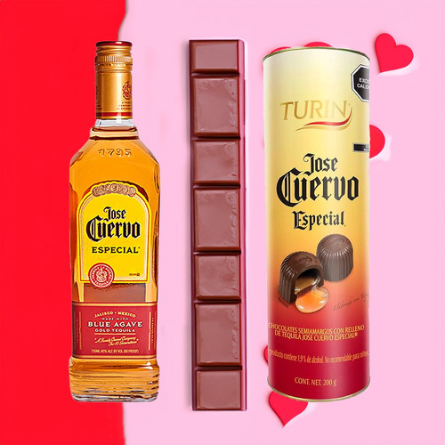Tequila José Cuervo Especial 695ml + Chocolates Turín Cuervo