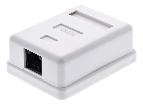 Caja De Montaje En Superficie Rj45 Cat5 Para Cables Ethernet