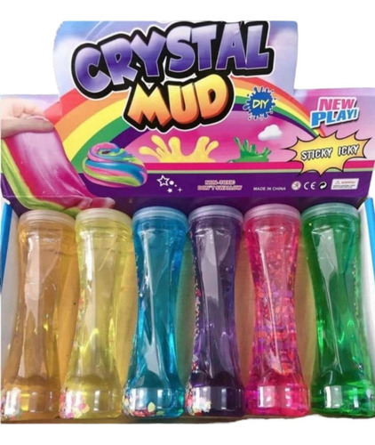 Slime Curva Pack De 6 Unidades Multicolor