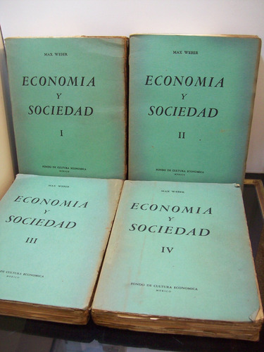 Adp Economia Y Sociedad Max Weber ( 4 Tomos ) / Ed. F.c.e