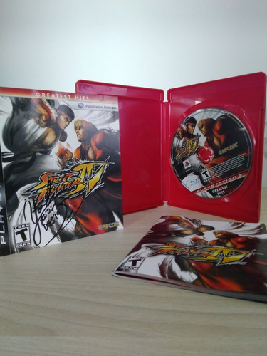 Street Fighter Iv Autografado Por Yoshinori Ono