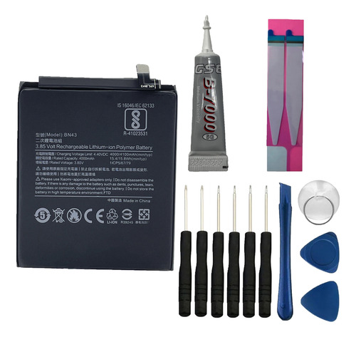 Kit Reparo + Flex Carga Bn43 Compativel Redmi Note 4 / 4x