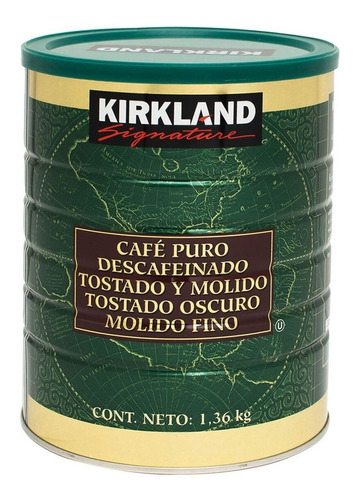 Café Molido Descafeindado Kirkland Signature 1.36 Kg